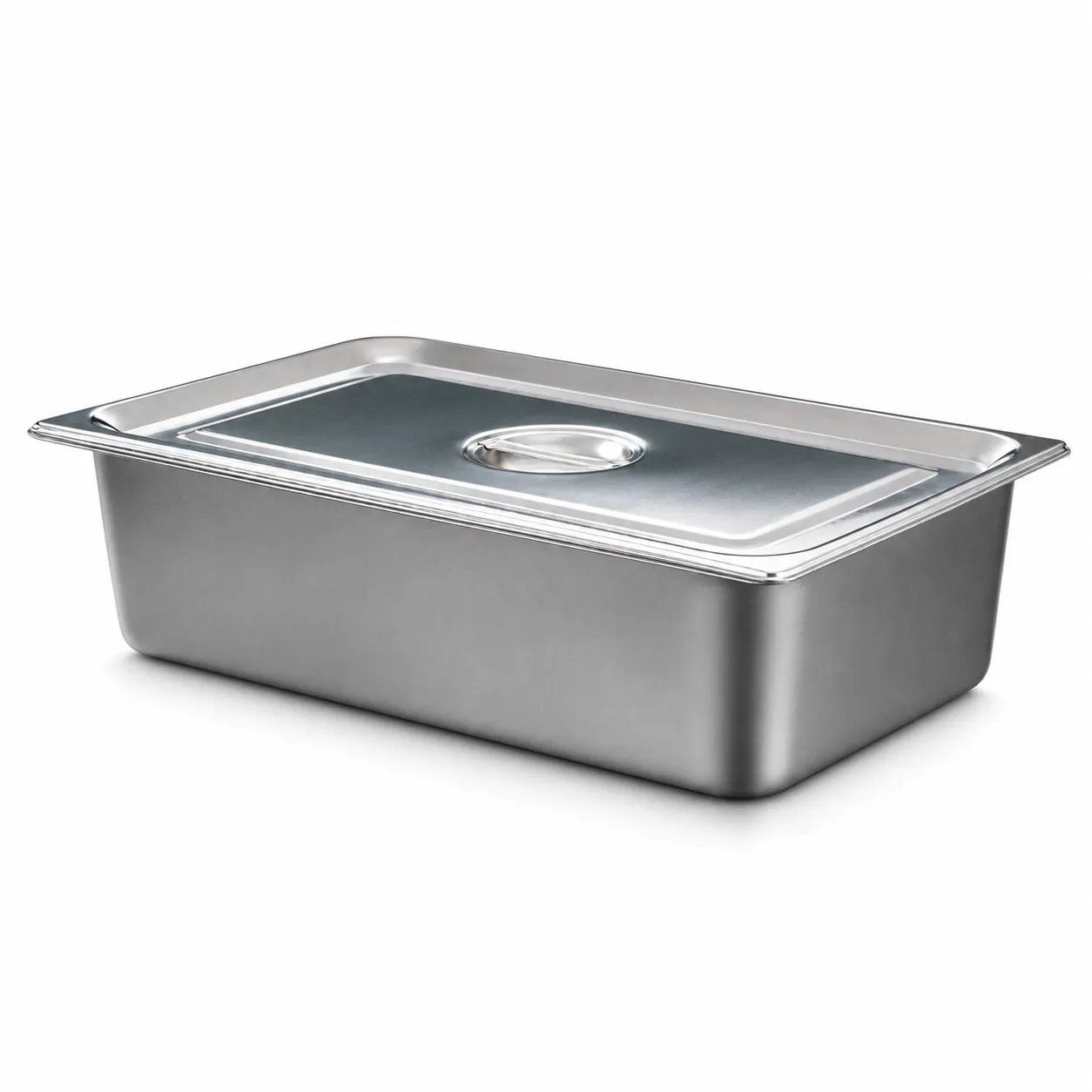 Full-size 150 mm solid hotel pan with lid